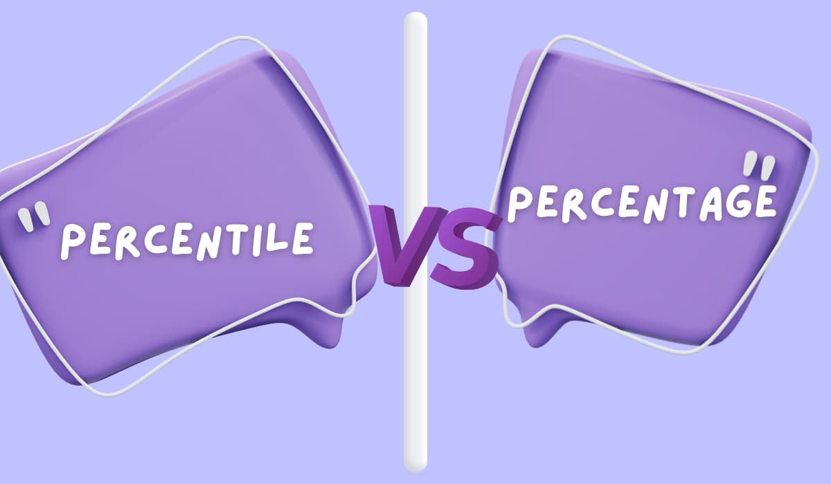 How Percentage is different from Percentile?